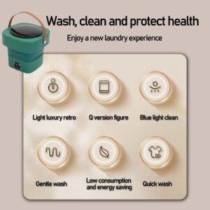 DELURA 4.5L Portable Mini Washing Machine Lightweight Travel, Small Clothes Washer for Apartments, Foldable Washing Machine Perfect for Camping, Travelling