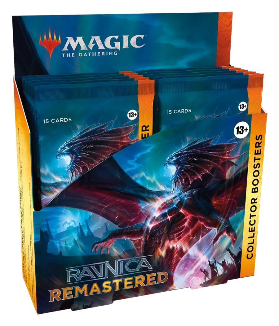 Magic: The Gathering Ravnica Remastered Collector Booster Box - 12 Packs (180 Magic Cards)