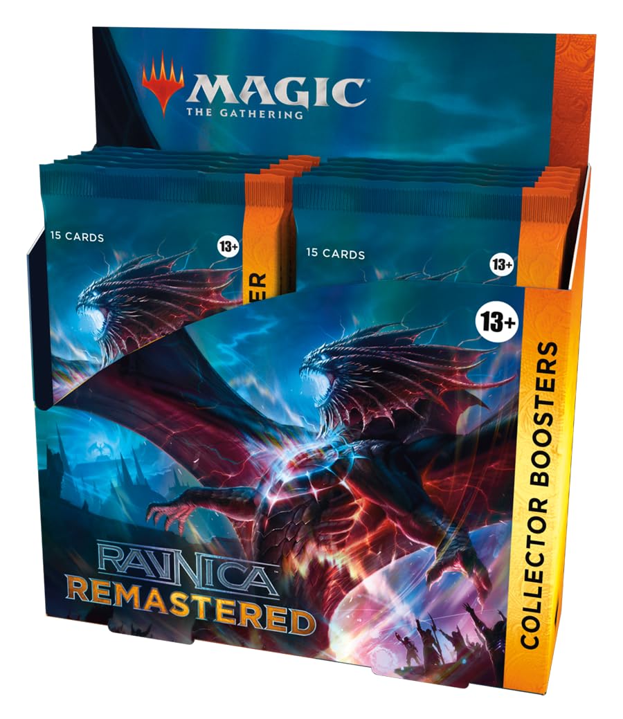 Magic: The Gathering Ravnica Remastered Collector Booster Box - 12 Packs (180 Magic Cards)