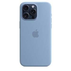 Apple iPhone 15 Pro Max Silicone Case with MagSafe - Winter Blue