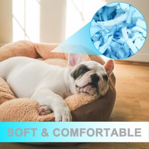 DR.DUDU 2.5lbs Bean Bag Filler Foam, Shredded Gel Memory Foam Filling, Premium Soft and Comfortable Pillow Stuffing Foam for Couch Cushion Dog Bed Chair Arts Crafts Stuffed Animal