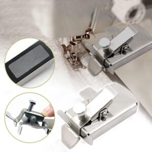 Magnetic Seam Guide for Sewing Machine, Multifucntional Rule Seam Guide, Hemmer Guide, Hem Guide Sewing Tools for Industrial Lockstich or Walking Foot Sewing Machine (1PCS)