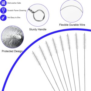 Replacement Straw for Stanley Iceflow 30oz with Lid(Only),Reusable Clear Straws Compatible with Stanley IceFlow Flip 30oz Tumbler with Straw Cleaner Brush for Stanley (Fit Stanley Iceflow 30oz)