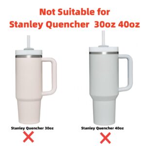 Replacement Straw for Stanley Iceflow 30oz with Lid(Only),Reusable Clear Straws Compatible with Stanley IceFlow Flip 30oz Tumbler with Straw Cleaner Brush for Stanley (Fit Stanley Iceflow 30oz)