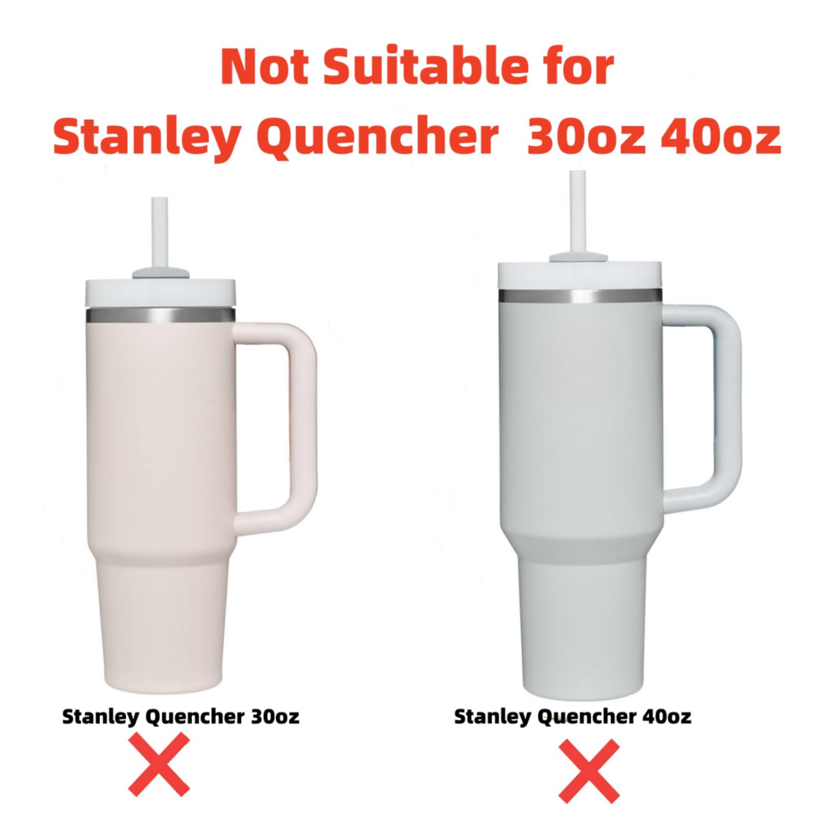 Replacement Straw for Stanley Iceflow 30oz with Lid(Only),Reusable Clear Straws Compatible with Stanley IceFlow Flip 30oz Tumbler with Straw Cleaner Brush for Stanley (Fit Stanley Iceflow 30oz)