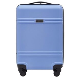 travelers club spinner luggage, skyline blue, 20-inch carry-on