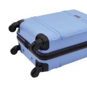 Travelers Club Spinner Luggage, Skyline Blue, 20-Inch Carry-On