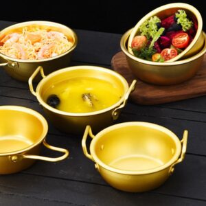 GANAZONO Korean Aluminum Alloy Rice Wine Bowl Noodles Storage Container Home Metal Bowl Rice Bowls Stainless Mixing Bowl Aluminum Fruit Bowl Aluminum Mixing Bowl Metal Kitchen Gadget