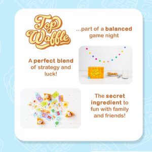 Lovemore Games Top Waffle Card Game - Beautifully Delicious Game for Kids, Teens, Adults, and Family Game Night - Great Gift for Ages 7+, 2-6 Players, 30-45 Minutes