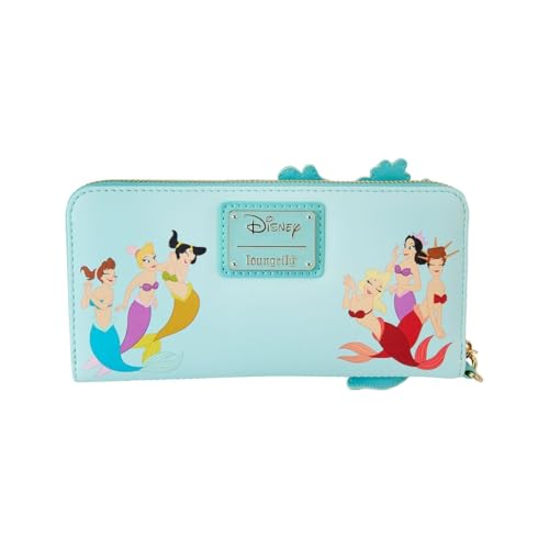 Loungefly Disney The Little Mermaid Ariel Princess Lenticular Zip Around Wallet