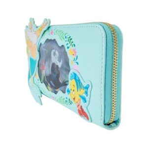 Loungefly Disney The Little Mermaid Ariel Princess Lenticular Zip Around Wallet