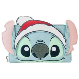 Disney: Lilo & Stitch - Stitch Holiday Snow Angel Glitter Zip Around Wallet