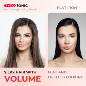 TYMO Rota Automatic Curling Iron 1 Inch + TYMO Ionic Hair Straightener Brush for fast hair styling