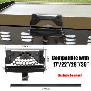 ZPMOCKAQ Rear Grease Drainage Funnel for Blackstone Grease Cup, Upgraded Food Mesh Screen Block Grease Trap, Innovative Blackstone Accessories, Flexible Large Capacity with Hose