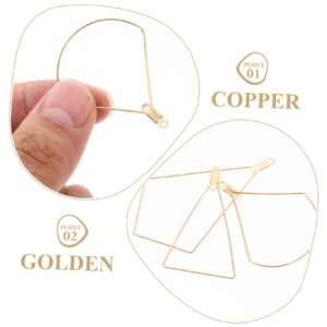 150 Pcs DIY Earring Hoop Earrings Parts Earrings Wire Hoops Earring Components Earrings Beading Jewelry Craft Art Accessories Earring Findings Charms Pendant Frame DIY Charm Ring