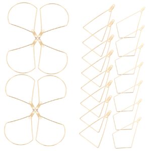 150 Pcs DIY Earring Hoop Earrings Parts Earrings Wire Hoops Earring Components Earrings Beading Jewelry Craft Art Accessories Earring Findings Charms Pendant Frame DIY Charm Ring