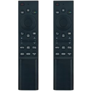 (2 pack) replacement remote control infrared tv commander compatible with samsung frame/neo qled uhd smart tv qn85, qn98, qn32, qn43, qn50, qn55, qn65, q60a, q80a, qn75, q70a, qn90a, qn85ls, qn75ls