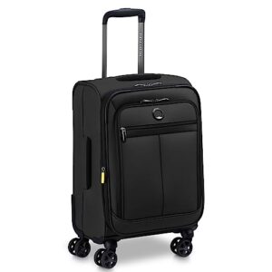 DELSEY Paris Sky Lite Softside Expandable Luggage with Spinner Wheels, Black, 2 Piece Set (19/24)