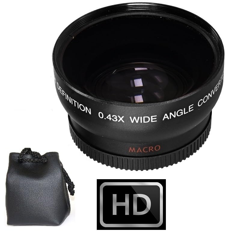 HD Wide Angle with Macro Lens for PANASONIC DMC-G5KK DMC-G5 (52mm Compatible)