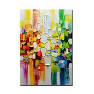 bawho wall art oil painting on canvas handmade abstract canvas artwork painting hand painted unframed for living room,31inx47in,no frame