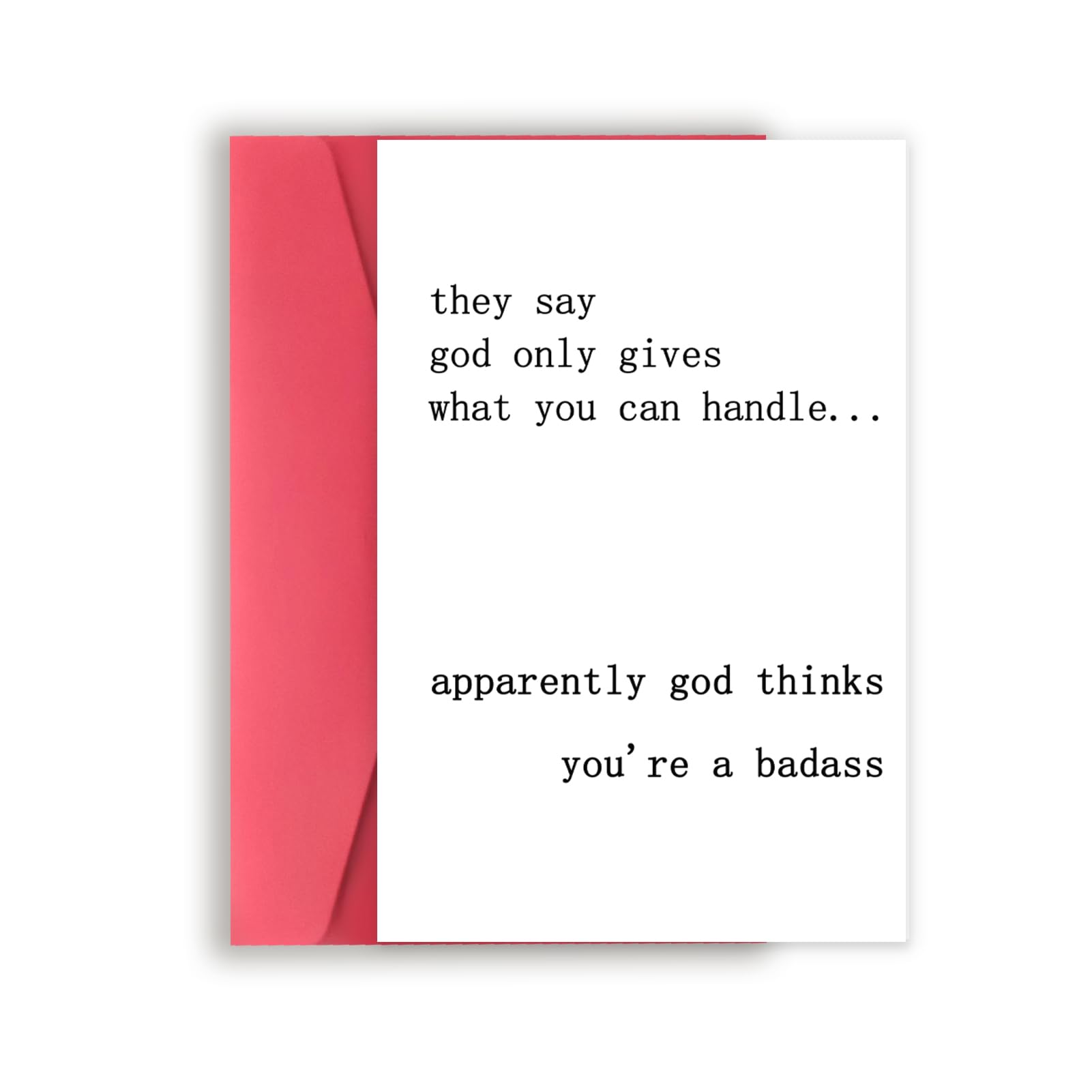 YiKaLus Funny Encouragement Card for Friends, Great Inspirational Card for Women Men, Unique Motivational Gifts for Boyfriend Girlfriend