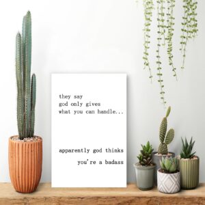 YiKaLus Funny Encouragement Card for Friends, Great Inspirational Card for Women Men, Unique Motivational Gifts for Boyfriend Girlfriend