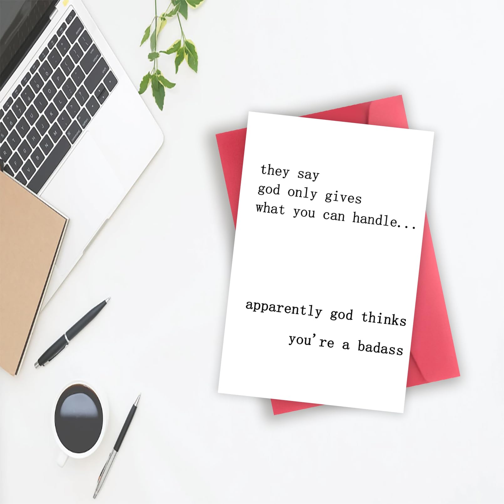 YiKaLus Funny Encouragement Card for Friends, Great Inspirational Card for Women Men, Unique Motivational Gifts for Boyfriend Girlfriend