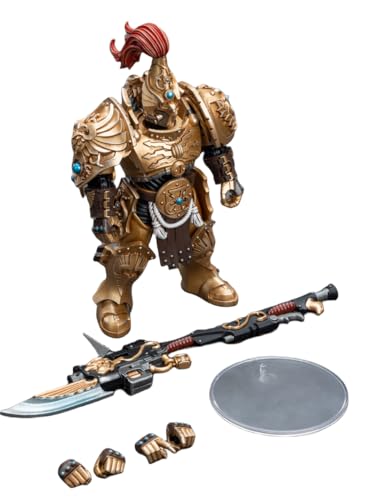 HiPlay JoyToy Warhammer 40K Collectible Figure: Adeptus Custodes Custodian Guard with Guardian Spear 1:18 Scale Action Figures JT7806 (Guard with Guardian Spear)