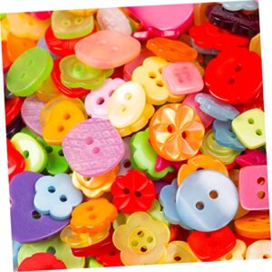 COHEALI 800 Pcs Christmas Wood Buttons Nativity Toy Botones Decorativos para Manualidades Wood Sewing Buttons Xmas Colorful Buttons Craft Toys Water Table Toys Craft Buttons Scrapbook Love