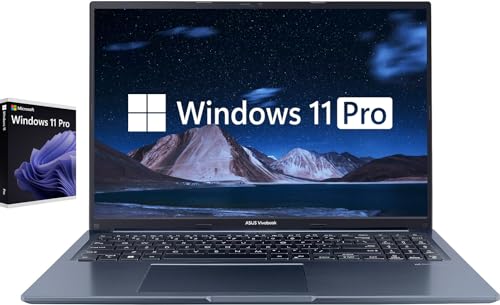 asus 16/ 24GB RAM 1TB SSD VivoBook 16X Laptop, Windows 11 Pro, AMD Ryzen 7 5800HS 8-Core Processor, WUXGA IPS Anti-Glare Display, Camera Privacy Shutter, HDMI, USB-C, Blue