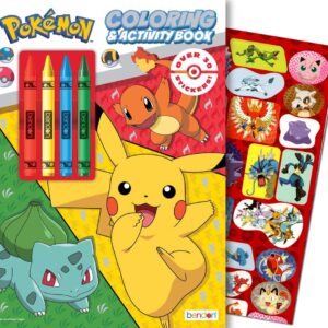 Pokemon Coloring Books Set for Kids Bundle with 3 Pokemon Coloring and Activity Books with Games, Puzzles, Stickers and More - Pokemon Gifts for Boys