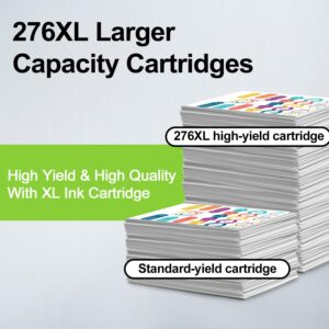 CL-276XL Color Ink Cartridge Replacement for Canon 276 276XL CL-276 Compatible to Pixma TS3522 TR4720 TR4700 TR4722 TS3500 TS3520 Printer High Yield (1 Pack)