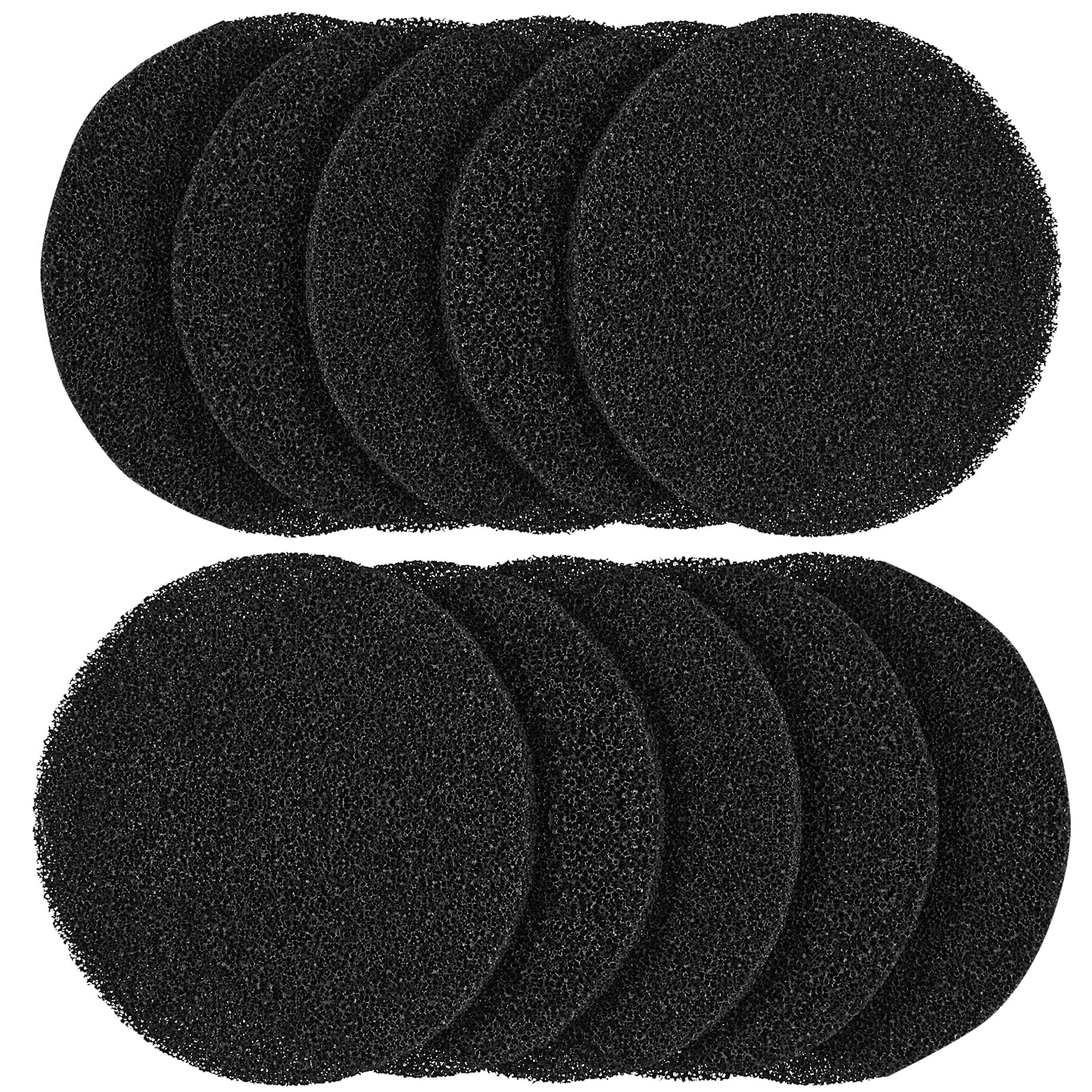 LXIANGN 6.7inch Kitchen Charcoal Filters Compost Bin Replacement Carbon Filter Round for Trash Cans, Compost Buckets, Countertop and Recycle Bins (10 Pack)