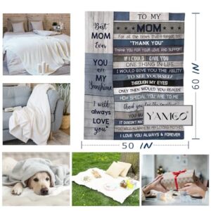 Yamco Gifts for Mom Blanket - Mom Birthday Gifts 60"x50" Blankets - Mother Birthday Gifts - Cool Birthday Gifts for Moms - Great Mama Gifts Unique - Gifts for Mothers Christmas - Best Mom Gift Ideas