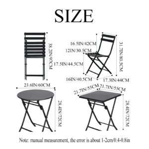 Zmyyone Dining Table and Chairs for 4,Patio Table and Chairs Set，Bistro Set,Suitable for Outdoor Activities on The Balcony,Beach,Grass,Picnic,13 Styles to Choose from (Color : G)