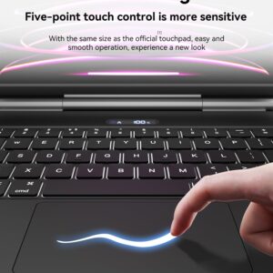 Magic Keyboard Case Compatible with iPad Air 11-inch (M2) 2024, iPad Pro 11(4th/3rd/2nd/1st) Gen 2022, iPad 10.9-inch Air 4/5th Generation with Battery Display, Magnetic Smart Keyboard Folio Black