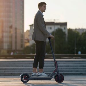 Evdekoru Adult Electric Scooter - 350W Motor Foldable Kick Scooter Up to 19MPH & 19-21Miles Range Sport Scooter, 8.5" Vacuum Tires Disc Braking Fast Electric Scooter for Adult Teens Commuter with App