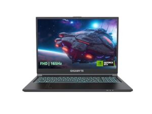 gigabyte g6 kf: 16" fhd 1920x1200 165hz - nvidia geforce rtx 4060 laptop gpu - intel core i7-13620h - 16gb ddr5 ram - 512gb ssd - win11 home - gaming laptop (g6 kf-h3us853sh), black