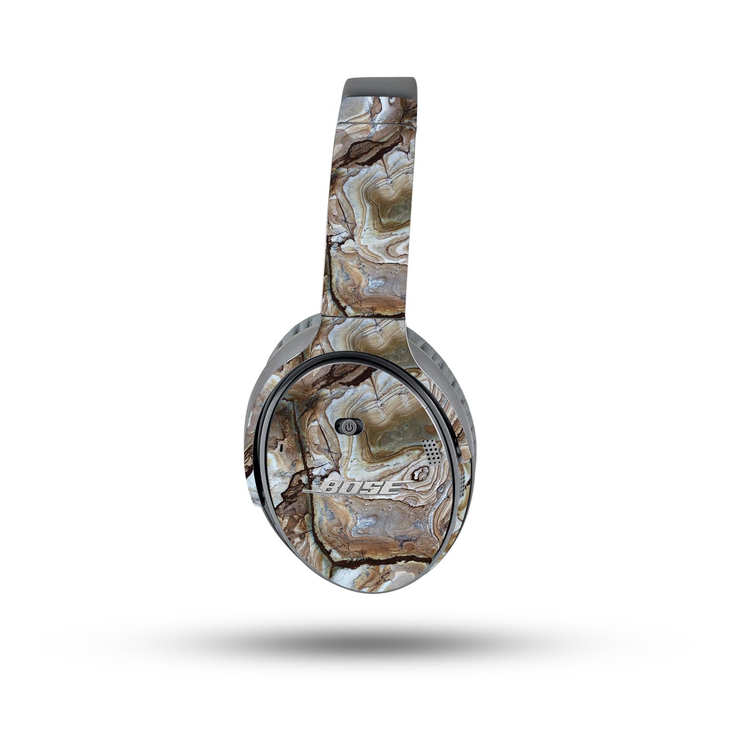 MightySkins Skin Compatible with Bose QuietComfort 35 II Headphones - Brown Marble | Protective, Durable, and Unique Vinyl Decal wrap Cover | Easy to Apply, Remove, and Change Styles