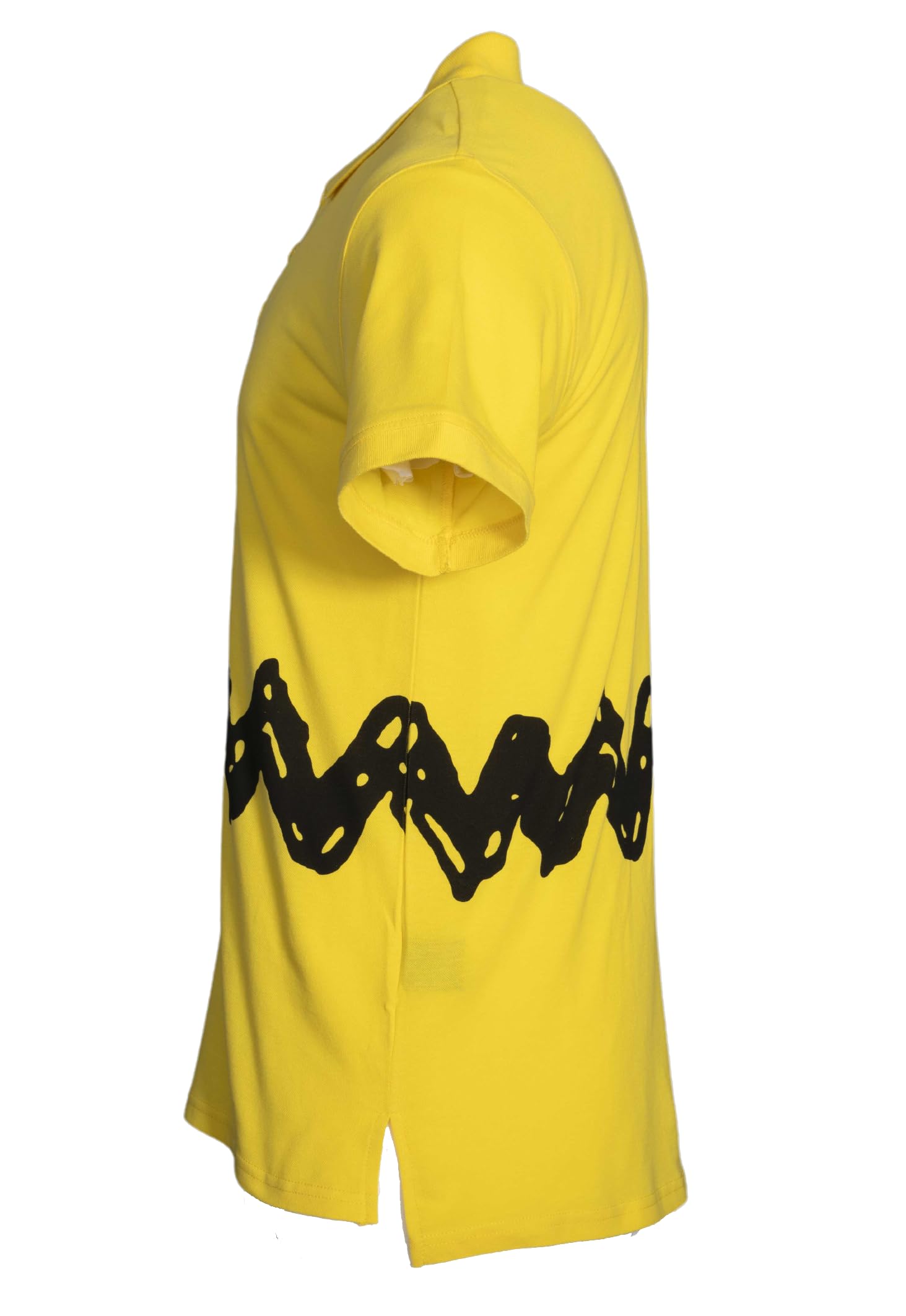 Mad Engine Peanuts Charlie Brown Zig Zag Yellow Shirt Halloween Costume Cosplay