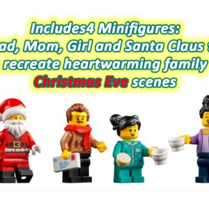 LEGO Icons 10293 Santa's Visit Winter Village Collections (1445 Pieces)