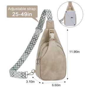 CLUCI Cross Body Bag for Woman, Crossbody Bags for Women, Sling Bag for Women, Leather Crossbody Bags for Women, Small Sling Backpack Trendy Travel Hiking Cycling