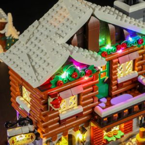 BRIKSMAX Led Lighting Kit for LEGO-10325 Alpine Lodge - Compatible with Lego Icons Christmas Village Building Set- Not Include Lego Set