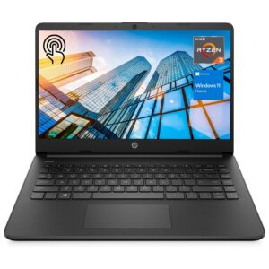 hp essential laptop, 14" hd touchscreen, amd ryzen 3 5300u, 16gb ram, 1tb ssd, webcam, hdmi, wi-fi 5, windows 11 home, black