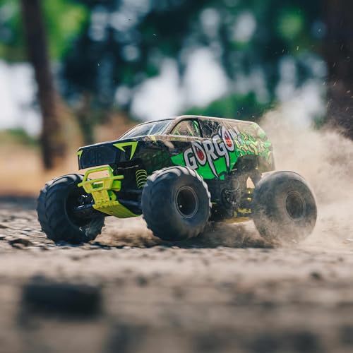 ARRMA RC Truck Gorgon 2 Wheel Drive MT1/10 RTR (Ready-to-Run with Battery and Charger Included) Smart 3300 7C S120 USB Yellow ARA3230ST1