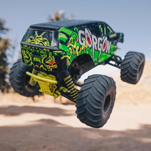 ARRMA RC Truck Gorgon 2 Wheel Drive MT1/10 RTR (Ready-to-Run with Battery and Charger Included) Smart 3300 7C S120 USB Yellow ARA3230ST1