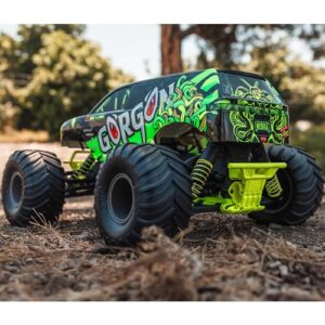 ARRMA RC Truck Gorgon 2 Wheel Drive MT1/10 RTR (Ready-to-Run with Battery and Charger Included) Smart 3300 7C S120 USB Yellow ARA3230ST1