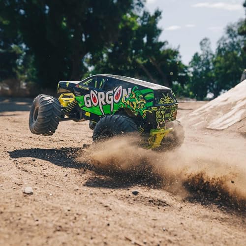 ARRMA RC Truck Gorgon 2 Wheel Drive MT1/10 RTR (Ready-to-Run with Battery and Charger Included) Smart 3300 7C S120 USB Yellow ARA3230ST1