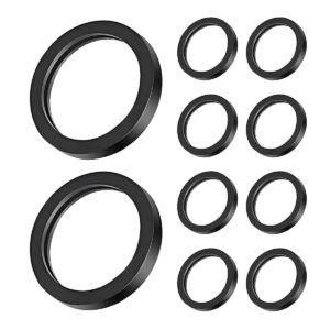 auceli gas can spout gaskets, 10 pieces rubber ring replacement auto gasoline/fuel jug washer seals, car accessories, universal o shape sealing rings compatible with most gas can spout