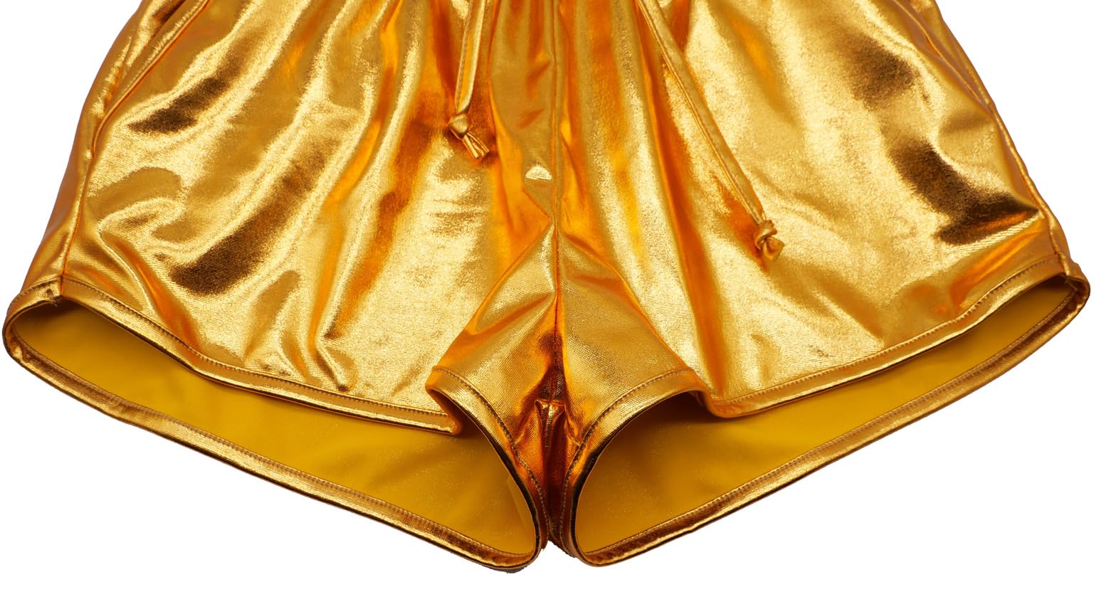 Gold Girls Metallic Shorts Shiny Sparkle Dance Hot Pants Shorts 6-7 Years